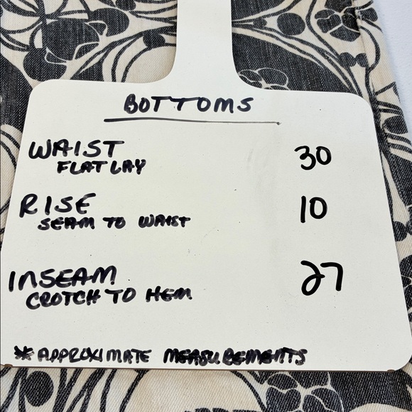 Mother The Ramber Jeans Mid-Rise Ankle CurlyQue Black/Cream Straight Leg 29 - Picture 11 of 11